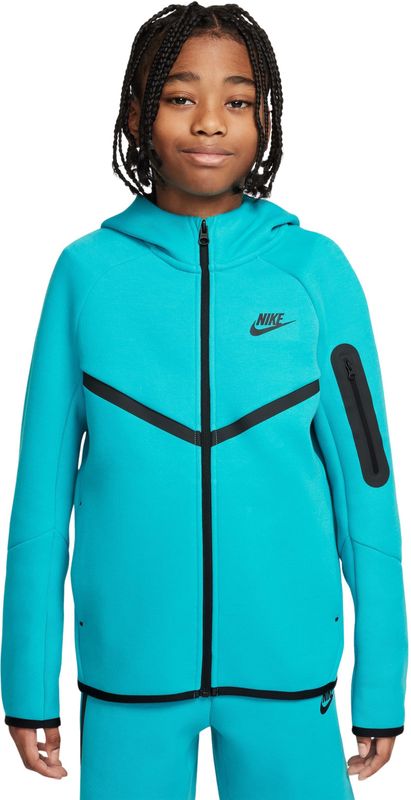 Nike - Tech Fleece - Vest - Turquoise Zwart