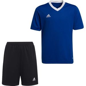 adidas Entrada 22 Trainingsset Kids Blauw Zwart Wit