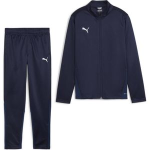 PUMA teamGOAL Trainingspak Full-Zip Kids Donkerblauw Wit