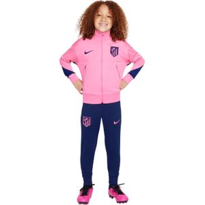 Nike Atletico Madrid Strike Trainingspak Full-Zip 2024-2025 Kids Roze Donkerblauw