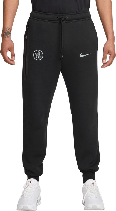 Nike - Chelsea Tech Fleece - Joggingbroek - Zwart Wit - 2025-2026