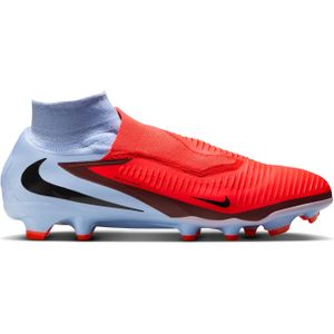 Nike Phantom 6 High Pro Gras Voetbalschoenen (FG) Lichtblauw Felrood Zwart