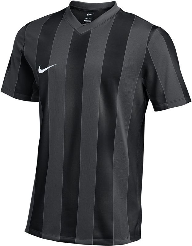 Nike - Striped Division V - Voetbalshirt - Donkergrijs Zwart
