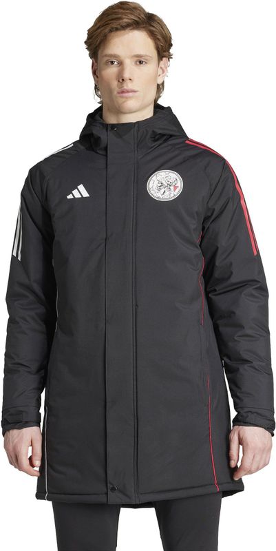 adidas - Ajax Parka 2025-2026 - Zwart Wit Rood - Winterjas