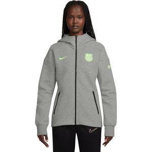 Nike FC Barcelona Tech Fleece Vest 2024-2025 Dames Grijs Lichtgroen