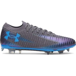 Under Armour - Shadow Elite 3 - Gras Voetbalschoenen - Grijs Blauw Paars