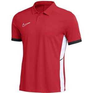 Nike - Academy 25 - Polo - Rood Zwart Wit