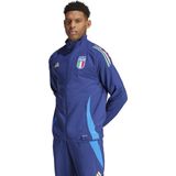 adidas Italië Presentatie Trainingsjack 2024-2026 Donkerblauw Blauw Goud