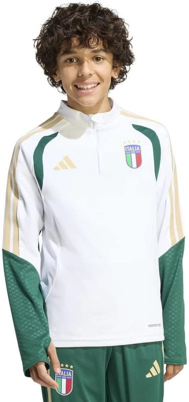 adidas Italië Trainingstrui 1/4-Zip 2026-2028 Kids Wit