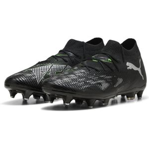 PUMA Future 8 Match IJzeren-Nop Voetbalschoenen (SG) Zwart Grijs Groen