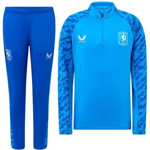Castore FC Twente Trainingspak 1/4-Zip 2025-2026 Kids Blauw