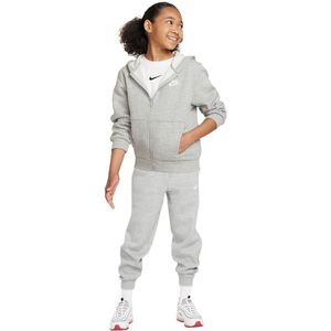 Nike Sportswear Club Fleece Trainingspak Kids Lichtgrijs Grijs Wit