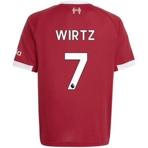 adidas Liverpool Wirtz 7 Thuisshirt 2025-2026 Kids