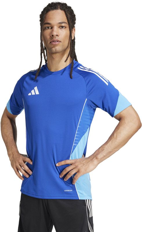 adidas - Tiro 25 Competition - Trainingsshirt - Blauw Lichtblauw Wit