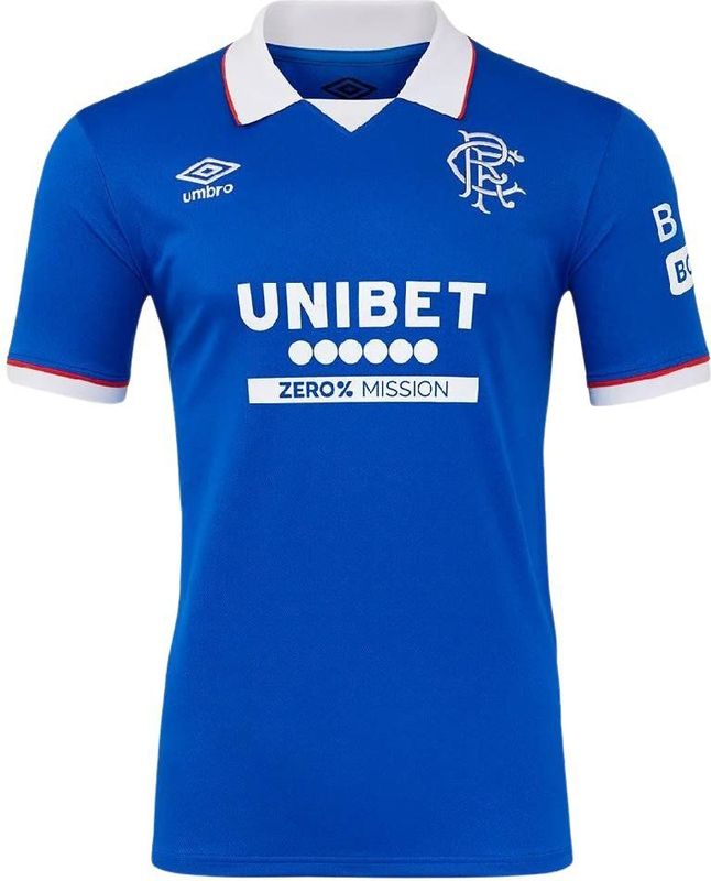 Umbro Rangers FC 2025/26 Home Shirt - Blauw- Heren, Blauw