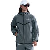 FC Barcelona Tech Windrunner Nike geweven voetbaljack met rits over de hele lengte voor heren - Grijs