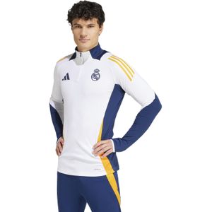 adidas Real Madrid Trainingstrui 1/4-Zip 2024-2025 Wit Donkerblauw