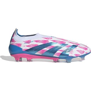 adidas Predator Elite Veterloze Gras Voetbalschoenen (FG) Wit Roze Blauw