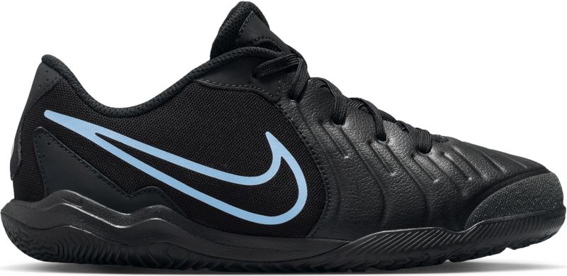Nike Jr. Tiempo Legend 10 Academy low top zaalvoetbalschoenen voor kleuters/kids - Zwart