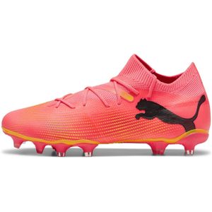 PUMA Future 7 Match Gras / Kunstgras Voetbalschoenen (MG) Dames Roze Zwart Oranje