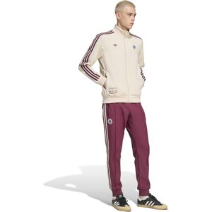adidas Ajax Terrace Icons Trainingspak Full-Zip Beige Bordeauxrood Blauw