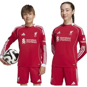 adidas Liverpool Thuisset Lange Mouwen 2025-2026 Kids