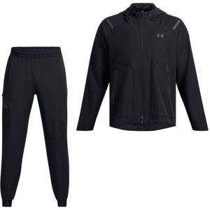 Under Armour Unstoppable Trainingspak Hooded Full-Zip Zwart Grijs
