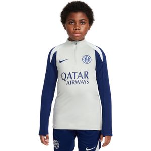 Nike - Inter Milan Strike - Trainingstrui - Lichtgrijs Donkerblauw Wit - 1/4-Zip 2025-2026