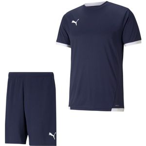 PUMA teamLIGA Trainingsset Donkerblauw Wit