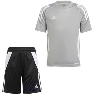 adidas Tiro 24 Trainingsset Kids Grijs Zwart Wit