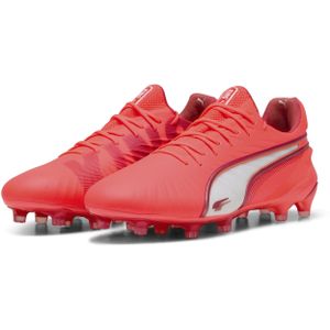 PUMA King Ultimate Gras / Kunstgras Voetbalschoenen (MG) Rood Wit