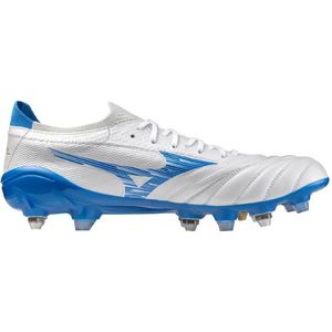 Mizuno Morelia Neo IV Beta Elite IJzeren-Nop Voetbalschoenen (SG) Wit Blauw