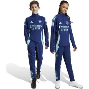 adidas Arsenal Trainingspak 1/4-Zip 2024-2025 Kids Donkerblauw Lichtblauw