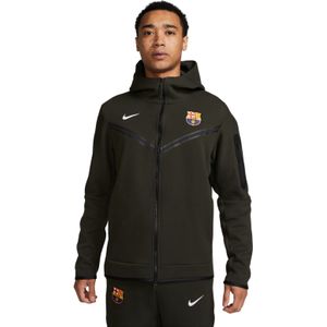 Nike FC Barcelona Tech Fleece Vest 2023-2024 Donkergroen Wit