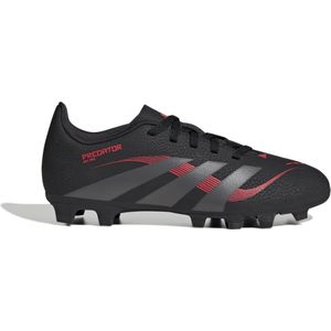 adidas Predator Club Gras / Kunstgras Voetbalschoenen (MG) Kids Zwart Grijs Rood