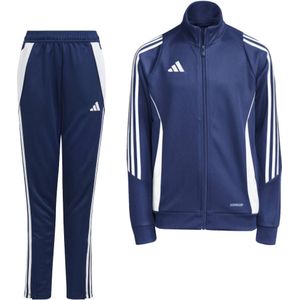 adidas Tiro 24 Trainingspak Kids Donkerblauw Wit