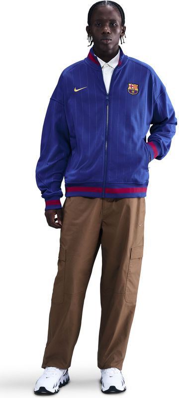 Nike - FC Barcelona Academy Pro - Trainingsjack - Donkerblauw Donkerrood Goud