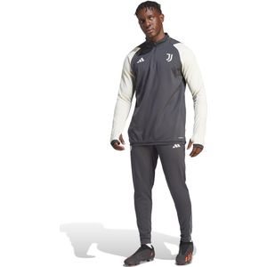 adidas Juventus Trainingspak 1/4-Zip 2023-2024 Donkergrijs Wit