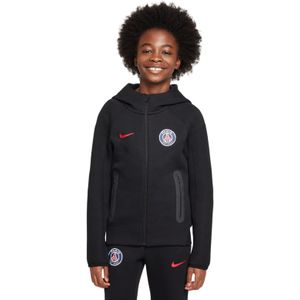 Nike Paris Saint-Germain Tech Fleece Vest 2024-2025 Kids Zwart Antraciet Rood