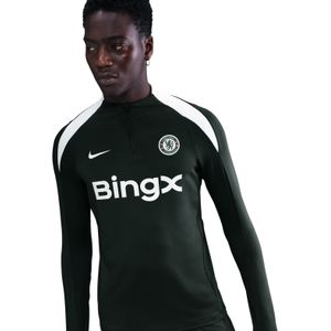 Nike - Chelsea Strike Trainingstrui - Donkergroen Wit - Polyester Elastaan