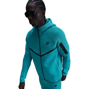 Nike - Tech Fleece - Vest - Turquoise - Zwart