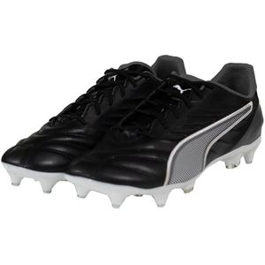 PUMA King Pro IJzeren-Nop Voetbalschoenen (SG) Zwart Wit Grijs