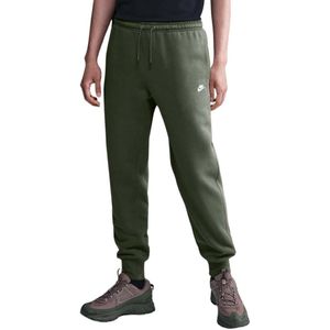 Nike - Sportswear Club Fleece - Joggingbroek - Olijfgroen - Wit