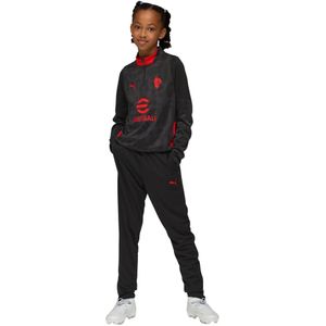 PUMA AC Milan Trainingspak 1/4-Zip 2025-2026 Kids Zwart Rood