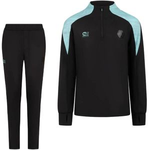 Cruyff Mellite Trainingspak 1/4-Zip Kids Zwart Blauw