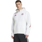 adidas - Bayern München Anthem Jack - Wit - Katoen/Gerecycled Polyester