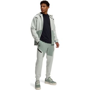 Under Armour Unstoppable Fleece Joggingpak Hooded Full-Zip Grijs Mintgroen Grijs