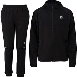 Cruyff Agate Trainingspak 1/4-Zip Kids Zwart