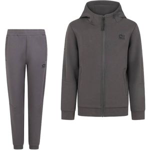 Cruyff Ignite Tape Trainingspak Hooded Kids Donkergrijs
