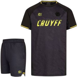 Cruyff Icon Zomerset Kids Donkergrijs Zwart Geel